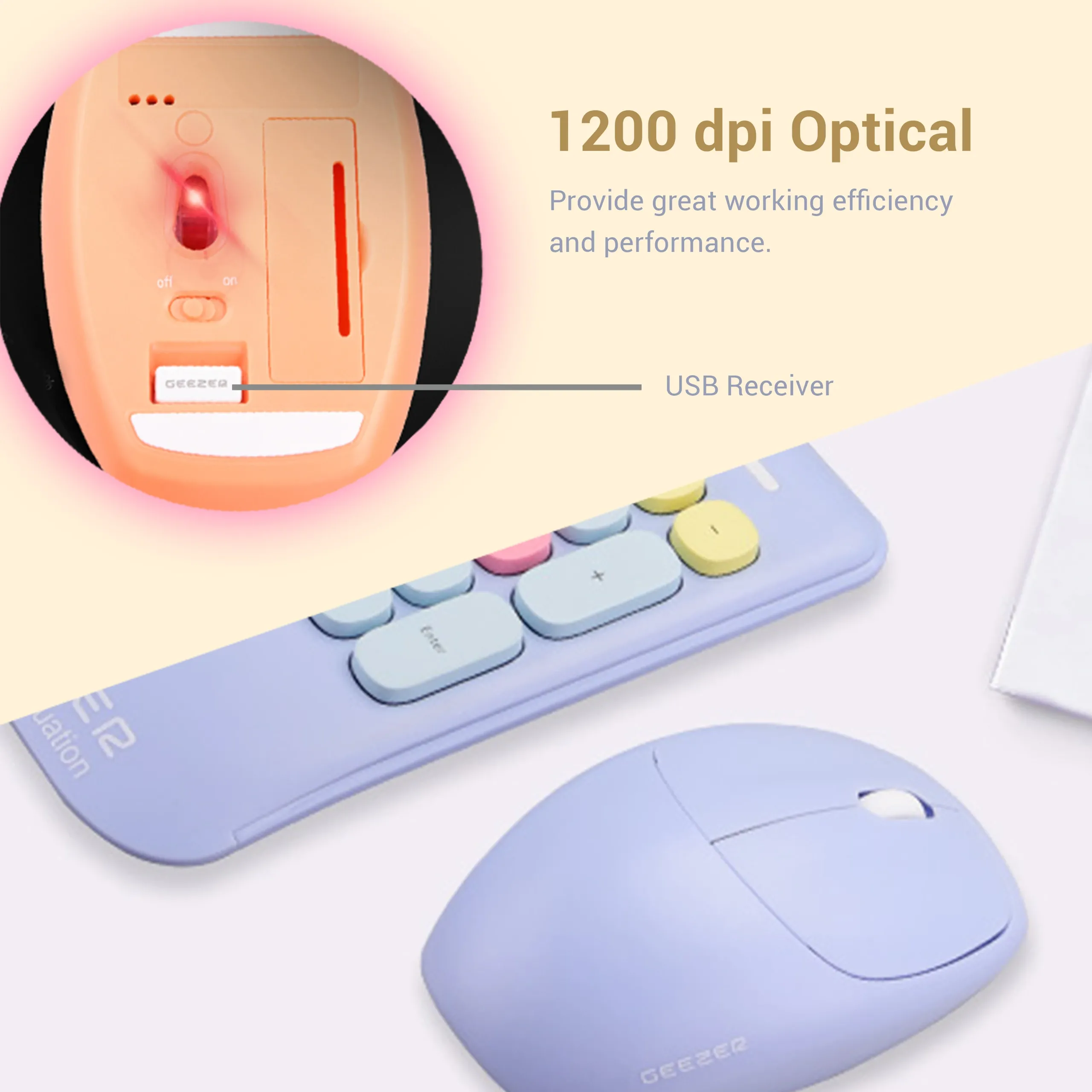 Bàn phím máy tính không dây GEEZER G100