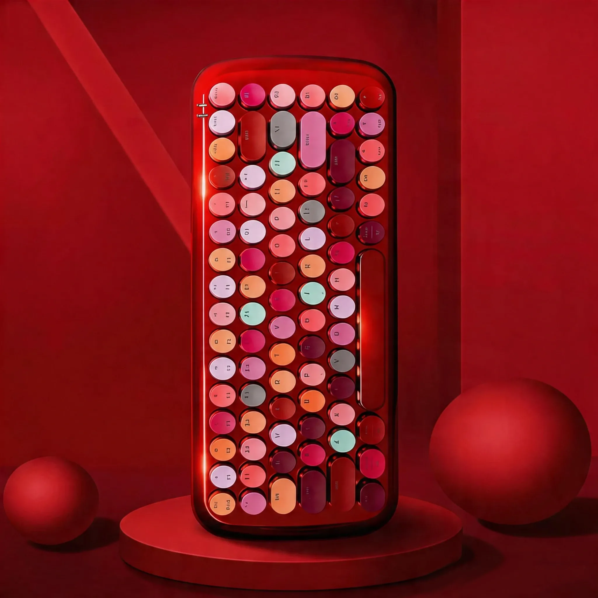 Bàn phím cơ máy tính không dây MOFII LUSC CHROME