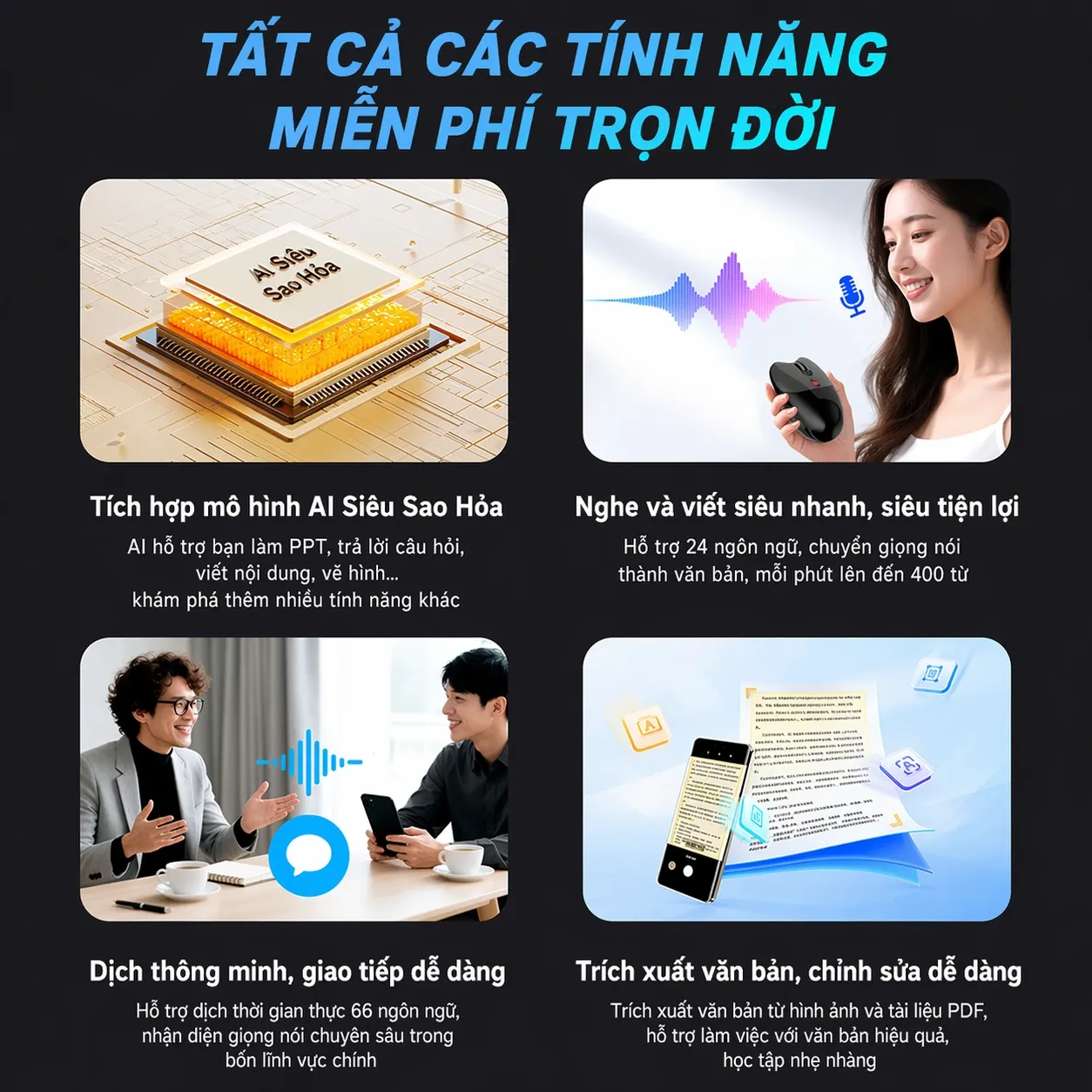 Chuột không dây AI Dual-Mode MOFII M02