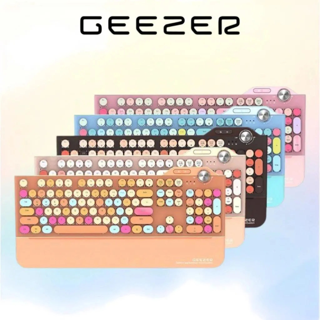 Bàn phím cơ Gaming không dây 3 chế độ GEEZER G7
