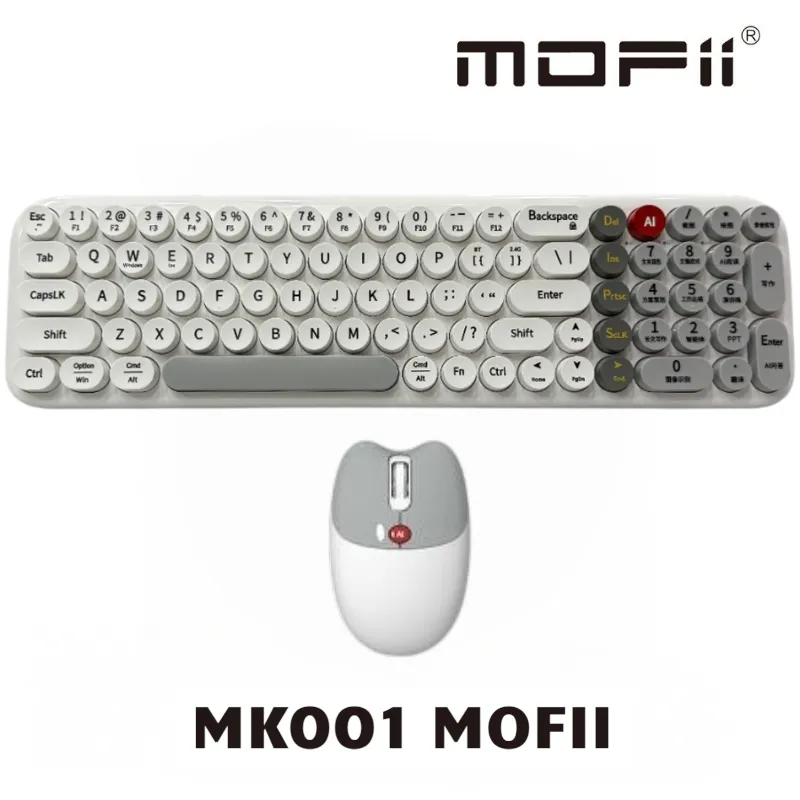 Bàn phím và chuột AI không dây 2 chế độ MOFII MK001