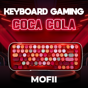 Bàn phím cơ Gaming không dây MOFII Lusc Chrome Coca Cola